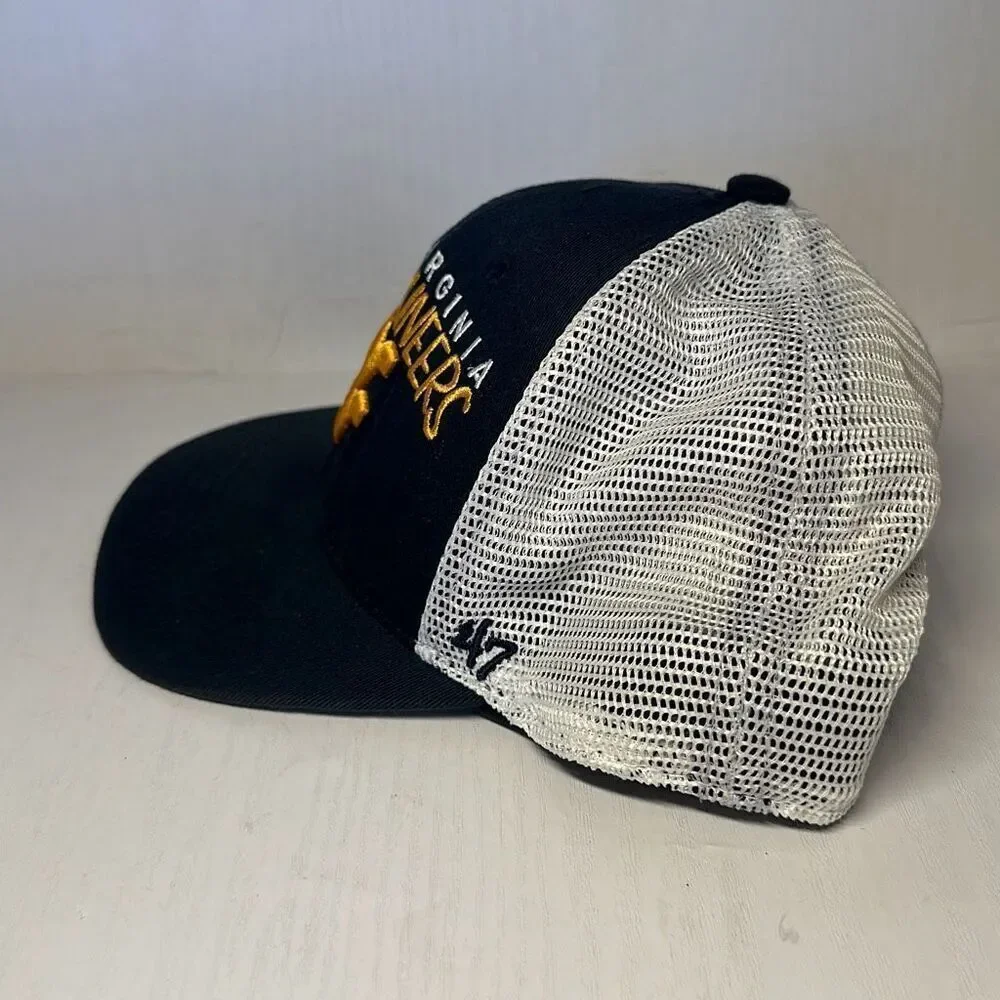 West Virginia Mountaineers WV Adjustable Trucker  Hat Cap 47 Forty Seven‎